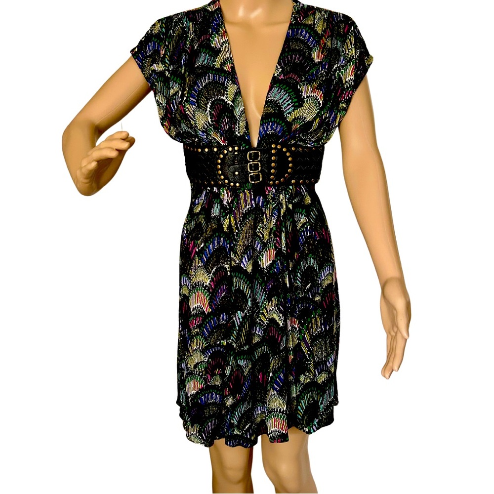 New! SKY Brand Sexy Deep V Neck Dress Size M